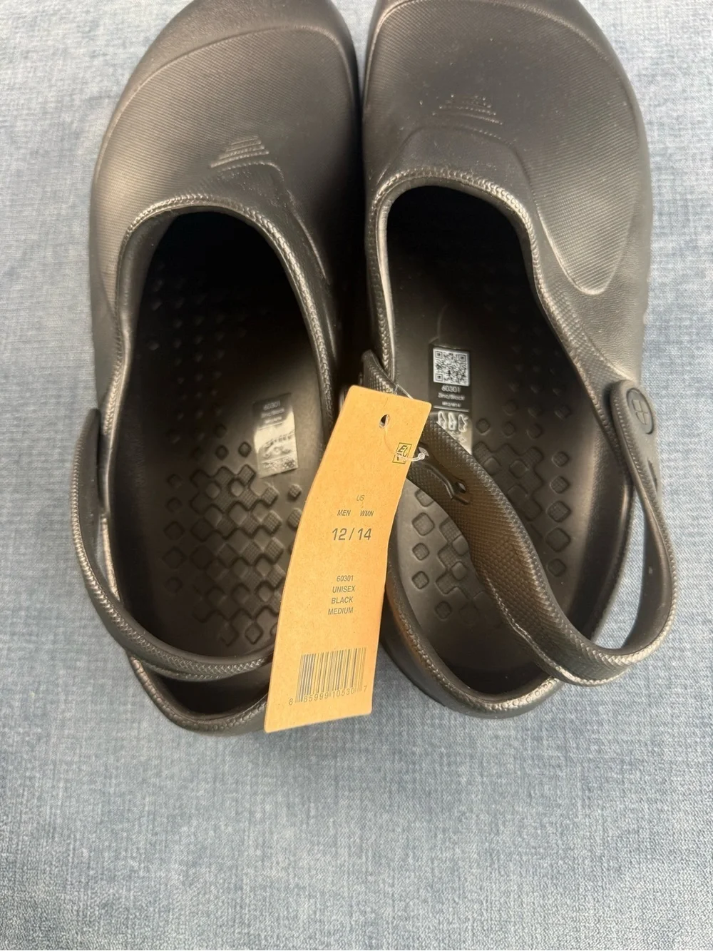 Shoes For Crews Zinc Unisex Slip Resistant Work Clogs Black Mens SZ 12 Women 14